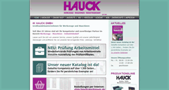 Desktop Screenshot of hauck-werkzeuge.de